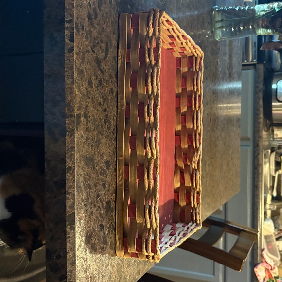 Beautiful Rectangular Wood Bottom Basket  14.50 x 10.50  Averys Basket Company. - Picture 6 of 7